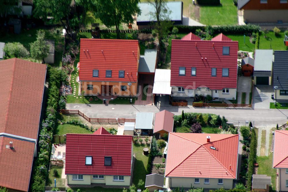 Berlin Mahlsdorf aus der Vogelperspektive: Wohngebiet Berlin - Mahldorf Nord