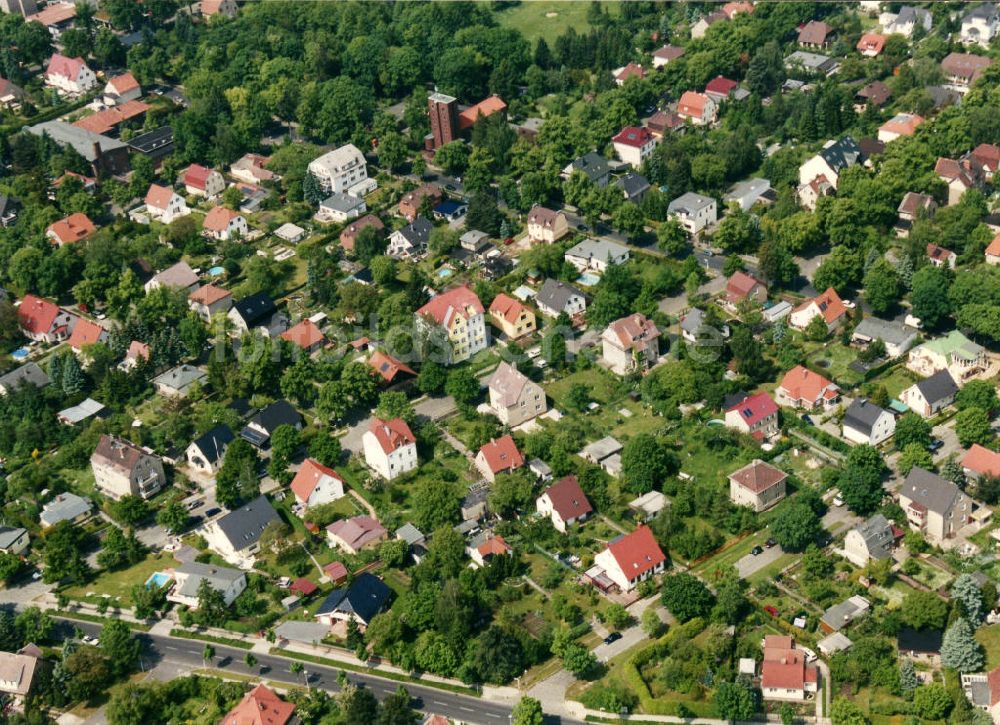 Luftaufnahme Berlin Mahlsdorf - Wohngebiet Berlin - Mahldorf Nord