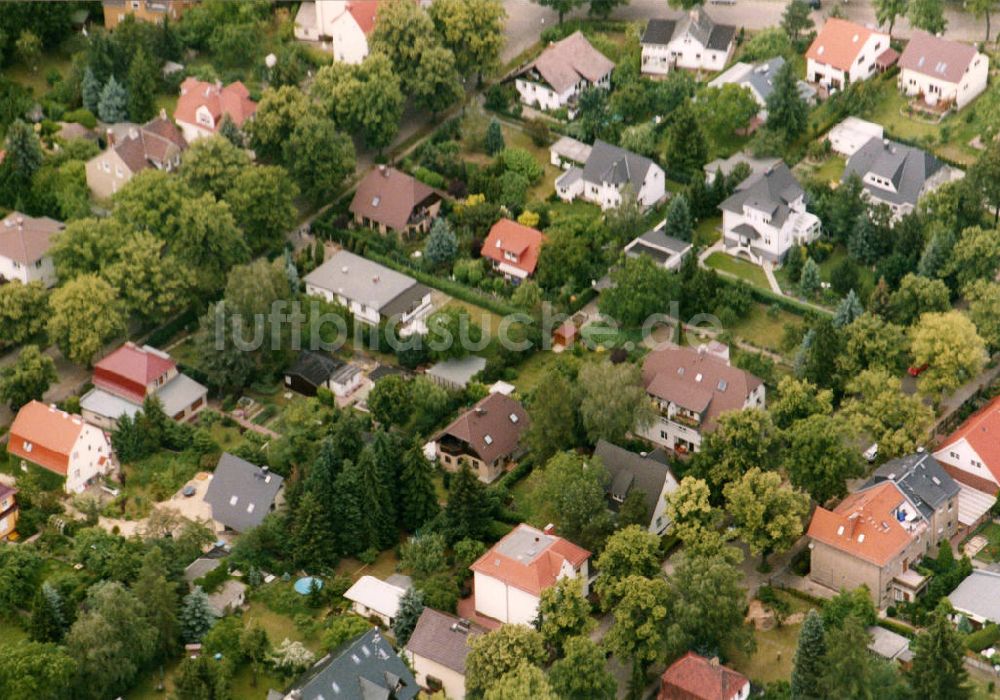 Berlin Mahlsdorf von oben - Wohngebiet Berlin - Mahldorf Nord