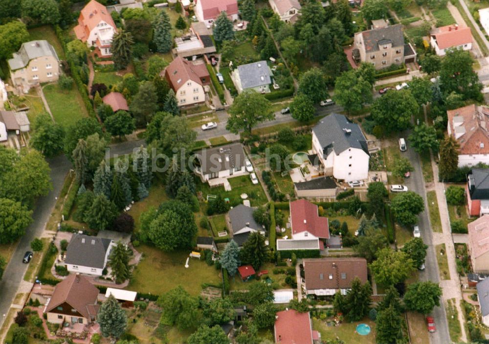 Berlin Mahlsdorf von oben - Wohngebiet Berlin - Mahldorf Nord