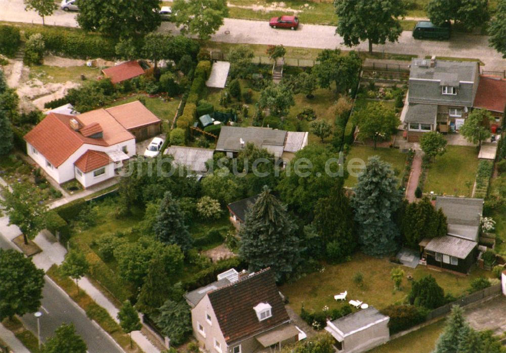 Berlin Mahlsdorf aus der Vogelperspektive: Wohngebiet Berlin - Mahldorf Nord