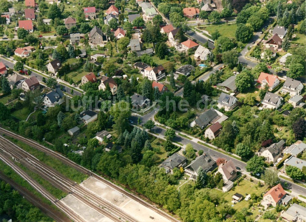 Berlin Mahlsdorf von oben - Wohngebiet Berlin - Mahldorf Nord