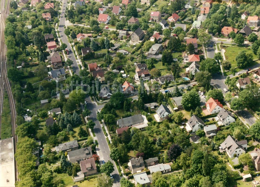 Luftbild Berlin Mahlsdorf - Wohngebiet Berlin - Mahldorf Nord