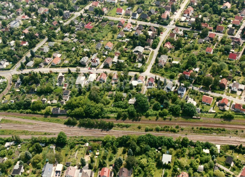 Luftaufnahme Berlin Mahlsdorf - Wohngebiet Berlin - Mahldorf Nord