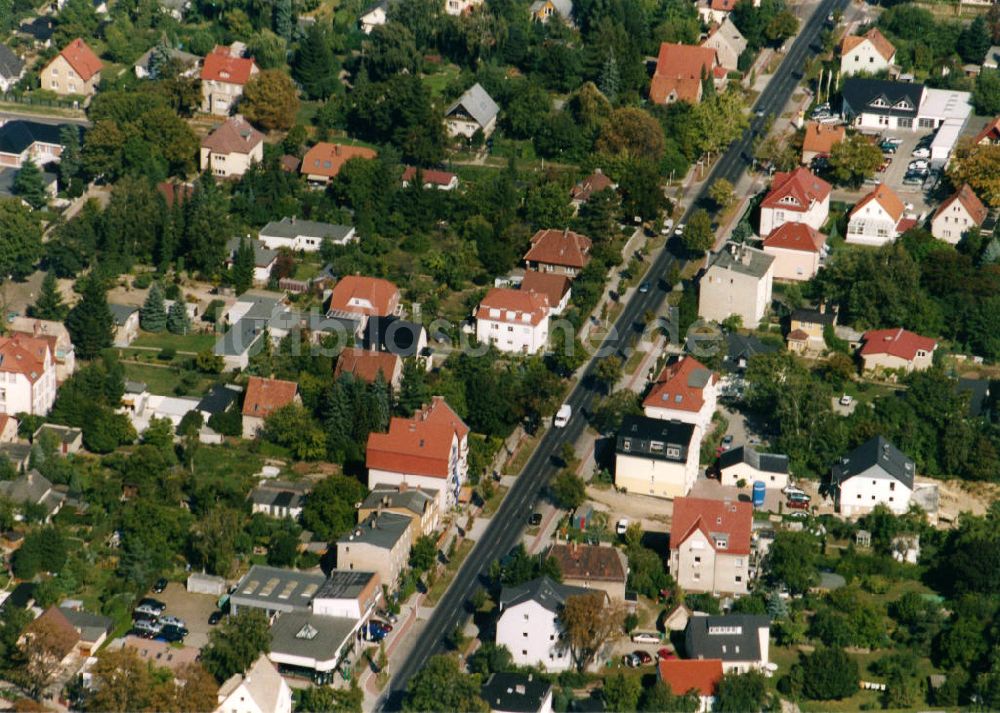 Berlin - Mahlsdorf aus der Vogelperspektive: Wohngebiet Berlin - Mahldorf Nord