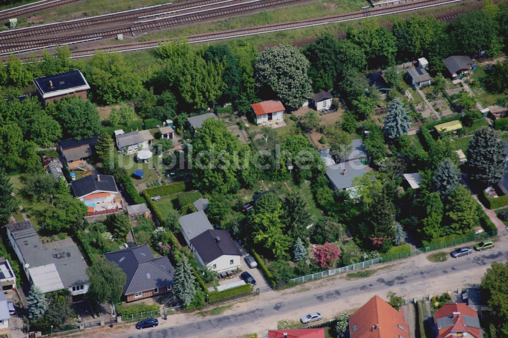 Luftbild Berlin Mahlsdorf - Wohngebiet Berlin - Mahldorf Treskowstrasse