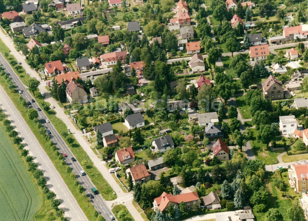 Berlin-Mahlsdorf aus der Vogelperspektive: Wohngebiet Berlin - Mahlsdorf