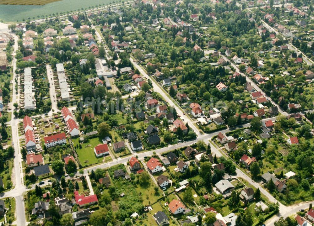 Berlin-Mahlsdorf aus der Vogelperspektive: Wohngebiet Berlin - Mahlsdorf