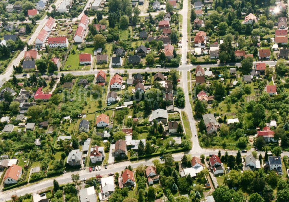 Luftbild Berlin-Mahlsdorf - Wohngebiet Berlin - Mahlsdorf