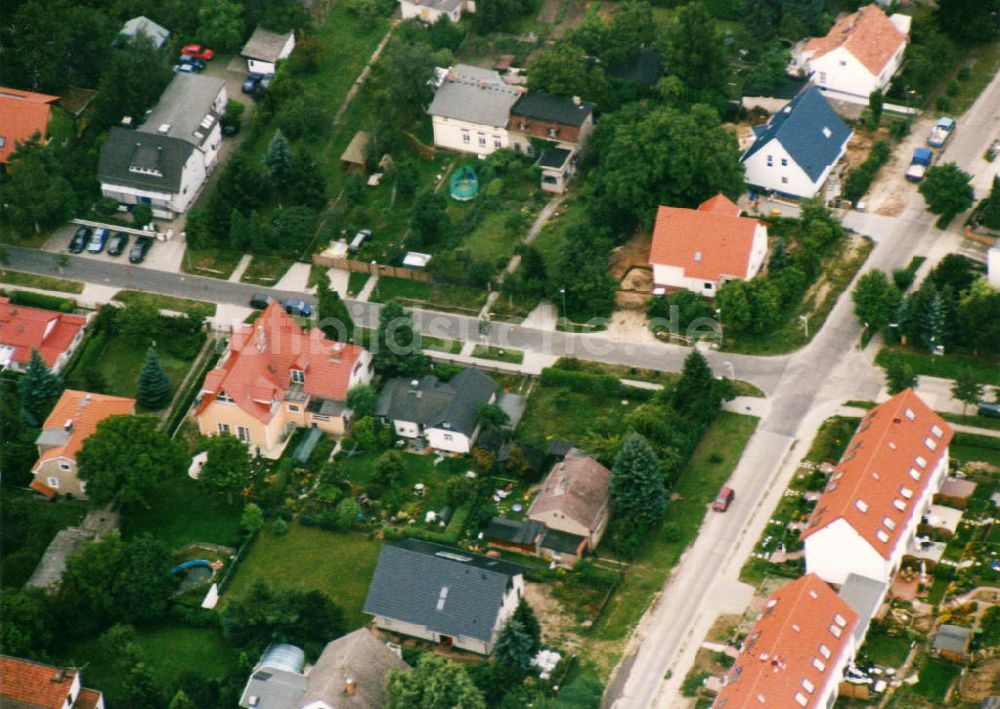 Berlin-Mahlsdorf von oben - Wohngebiet Berlin - Mahlsdorf