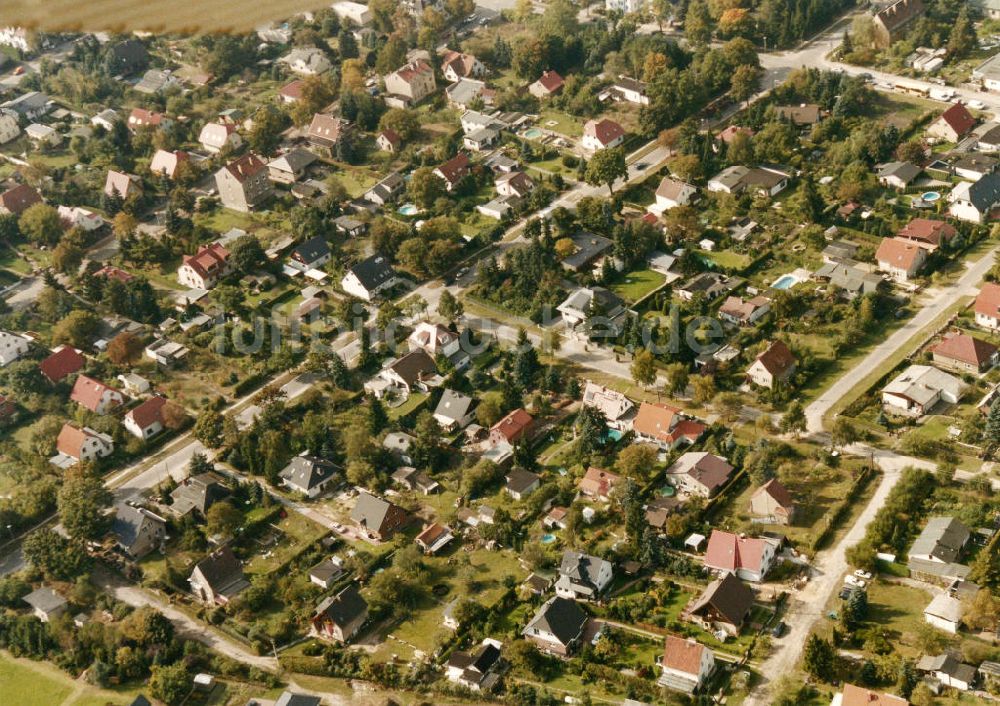 Luftbild Berlin- Mahlsdorf - Wohngebiet Berlin - Mahlsdorf