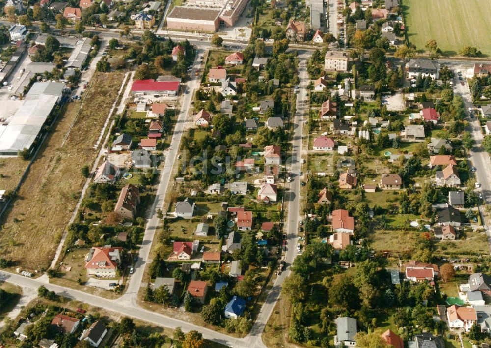 Berlin- Mahlsdorf aus der Vogelperspektive: Wohngebiet Berlin - Mahlsdorf