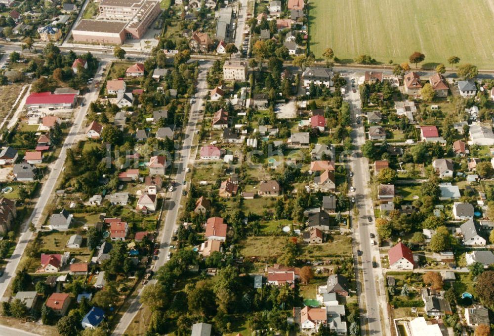 Luftbild Berlin- Mahlsdorf - Wohngebiet Berlin - Mahlsdorf