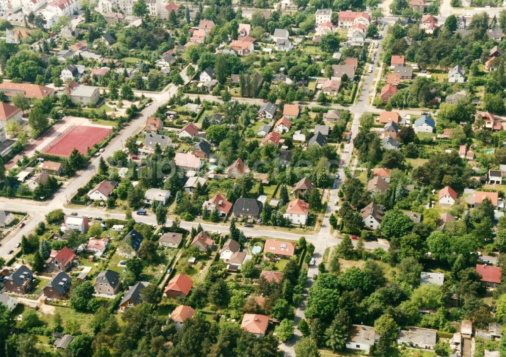 Luftbild Berlin-Mahlsdorf - Wohngebiet Berlin - Mahlsdorf