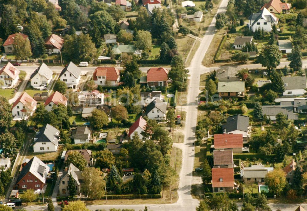 Luftbild Berlin-Mahlsdorf - Wohngebiet Berlin - Mahlsdorf