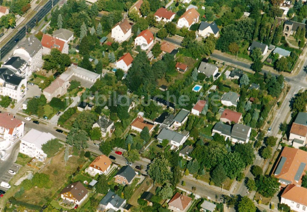 Berlin-Mahlsdorf von oben - Wohngebiet Berlin - Mahlsdorf