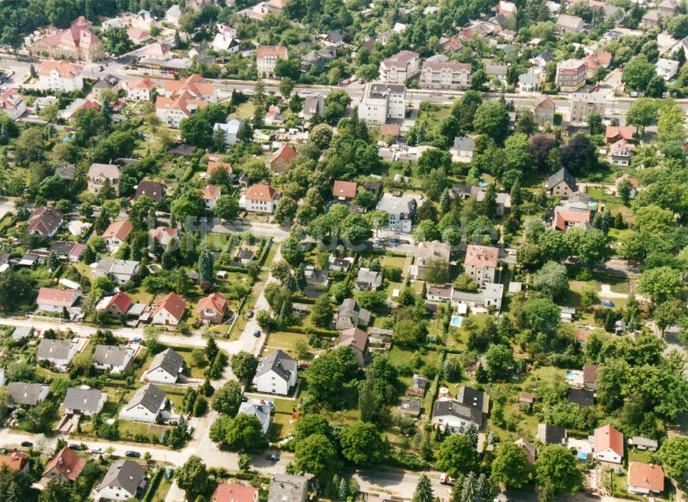 Berlin-Mahlsdorf aus der Vogelperspektive: Wohngebiet Berlin - Mahlsdorf