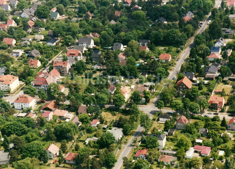 Luftbild Berlin-Mahlsdorf - Wohngebiet Berlin - Mahlsdorf