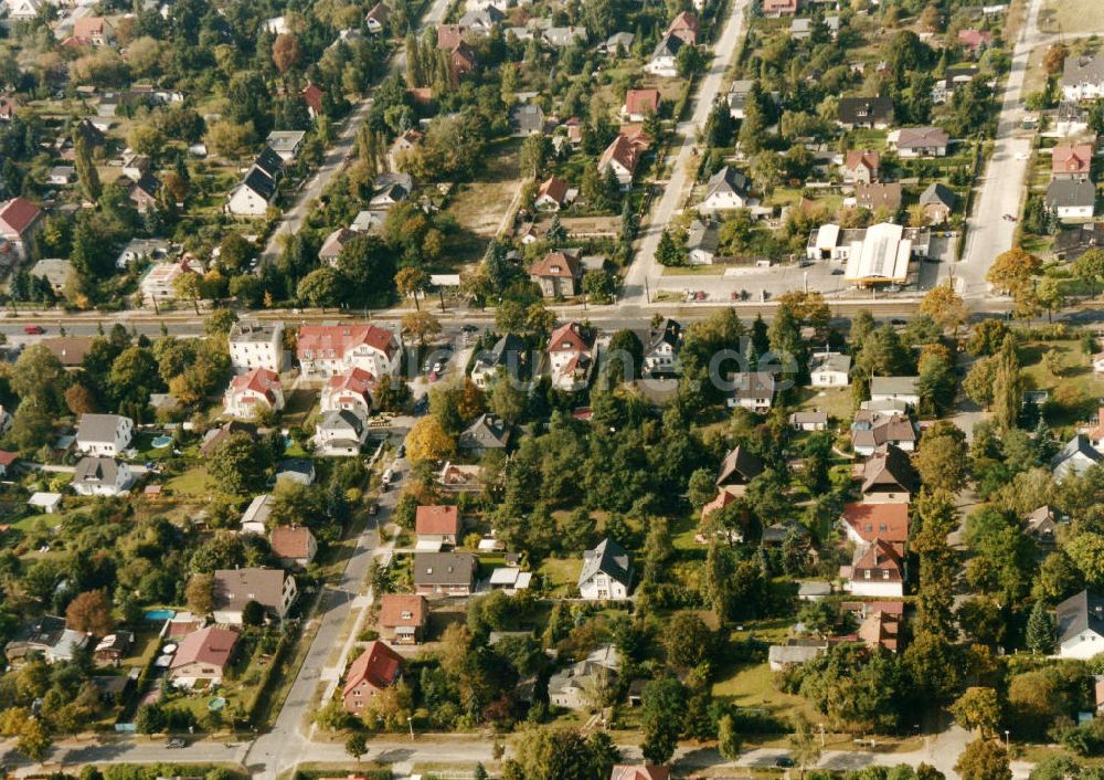 Berlin-Mahlsdorf von oben - Wohngebiet Berlin - Mahlsdorf