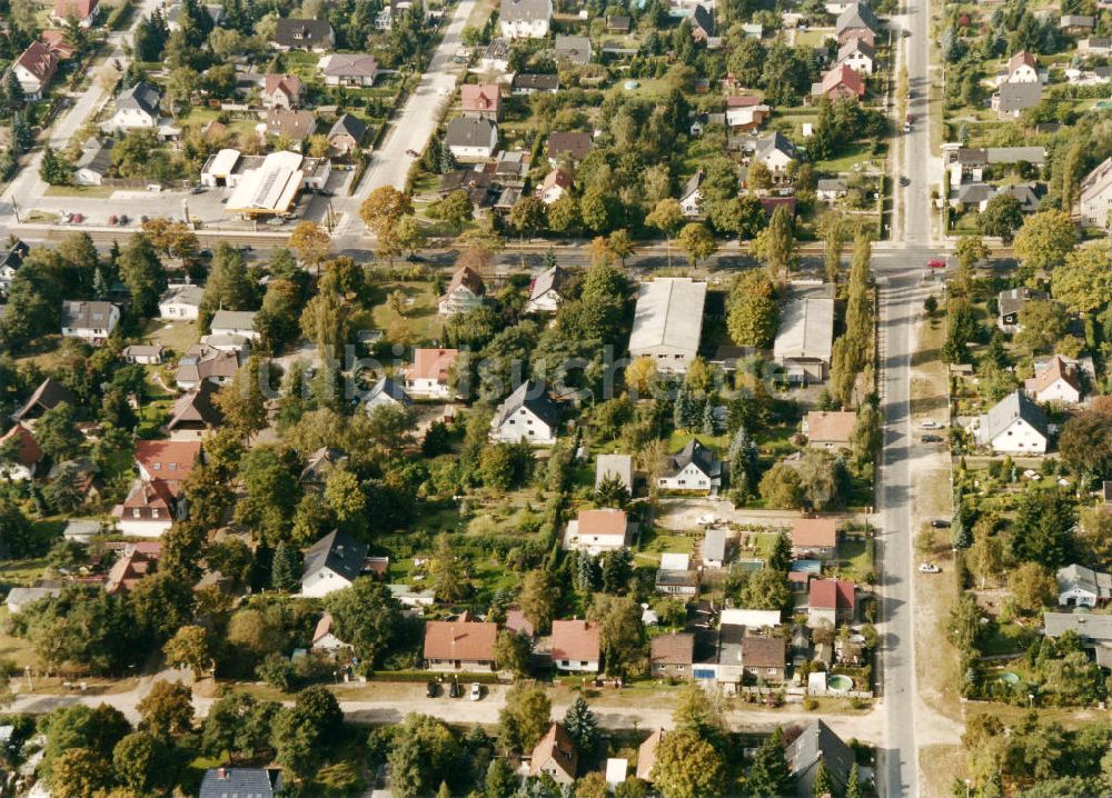 Luftbild Berlin-Mahlsdorf - Wohngebiet Berlin - Mahlsdorf