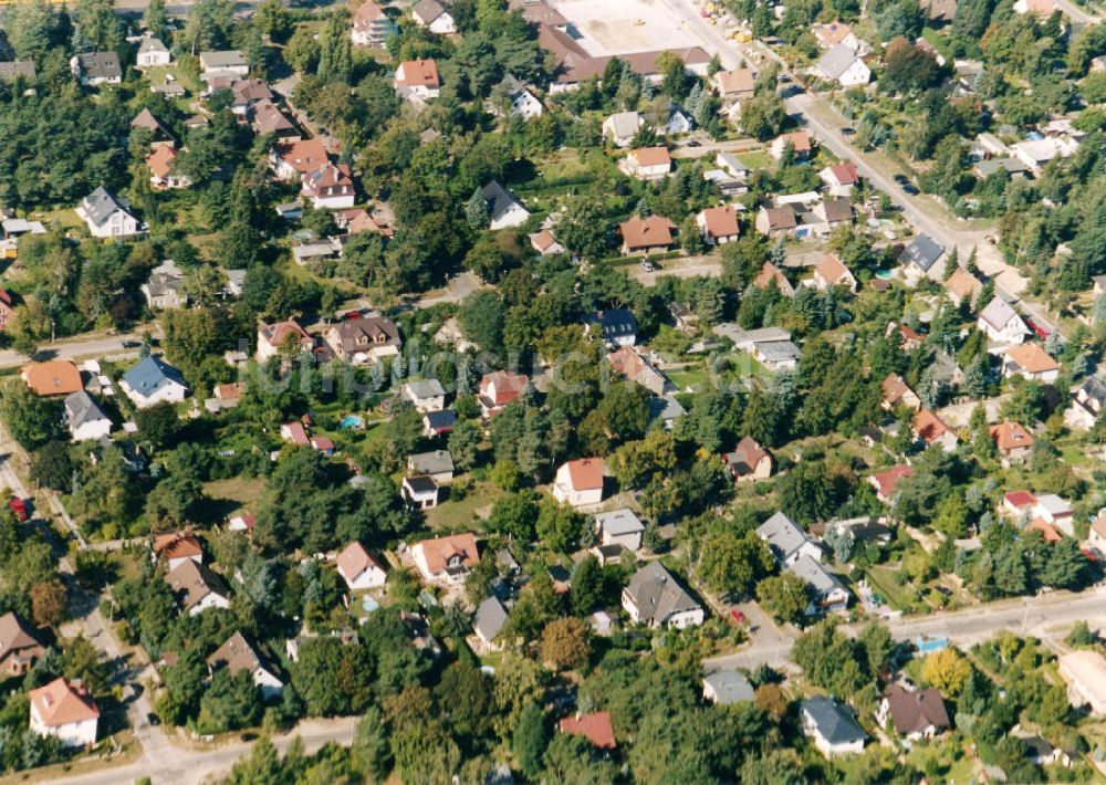 Berlin-Mahlsdorf von oben - Wohngebiet Berlin - Mahlsdorf