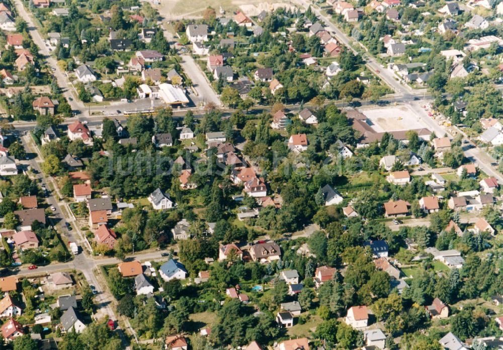 Berlin-Mahlsdorf aus der Vogelperspektive: Wohngebiet Berlin - Mahlsdorf