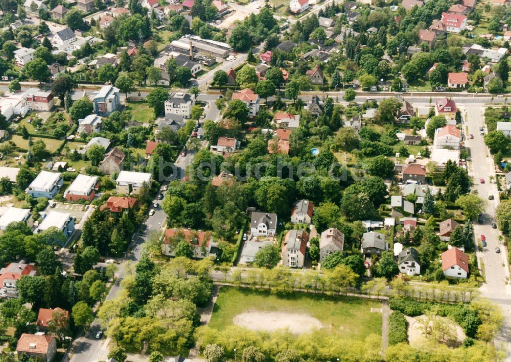 Berlin-Mahlsdorf aus der Vogelperspektive: Wohngebiet Berlin - Mahlsdorf