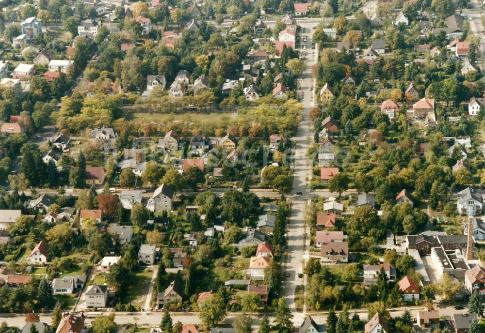 Luftbild Berlin-Mahlsdorf - Wohngebiet Berlin - Mahlsdorf