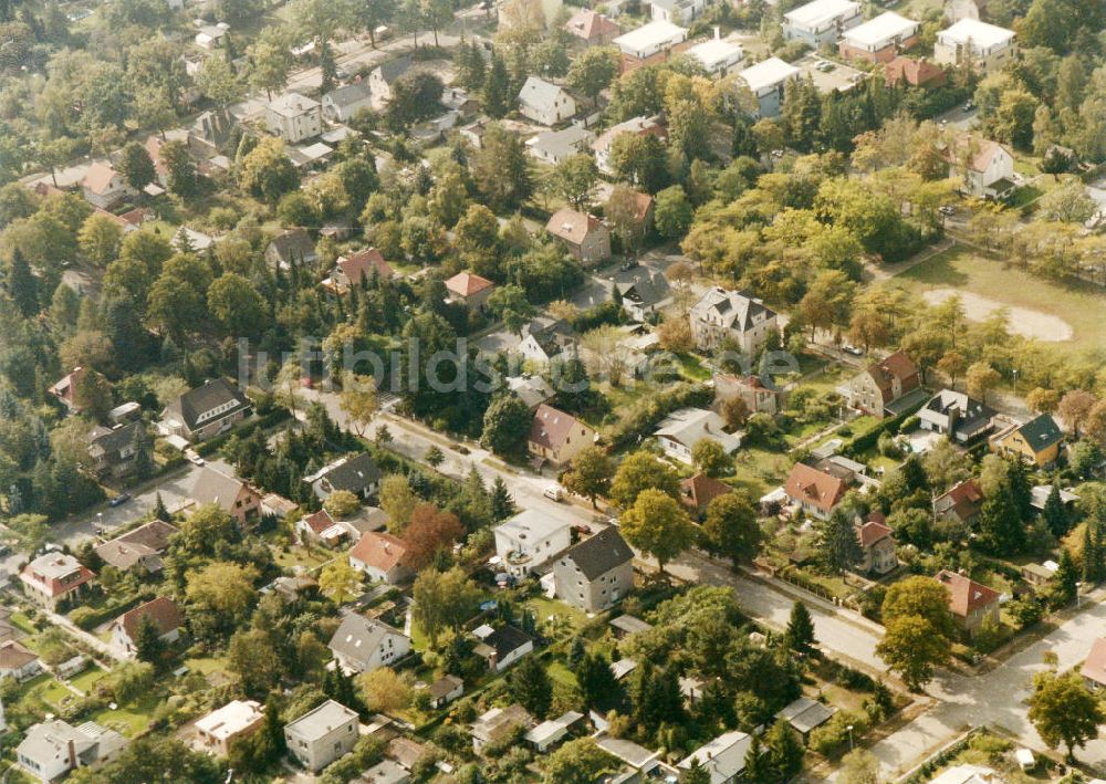 Luftaufnahme Berlin-Mahlsdorf - Wohngebiet Berlin - Mahlsdorf