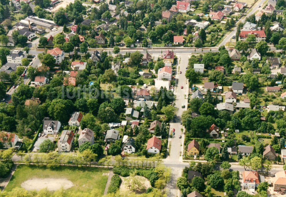 Berlin-Mahlsdorf von oben - Wohngebiet Berlin - Mahlsdorf