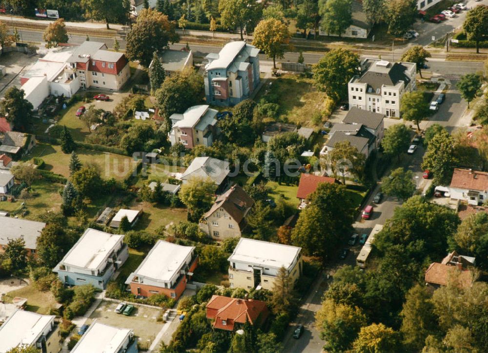 Berlin-Mahlsdorf aus der Vogelperspektive: Wohngebiet Berlin - Mahlsdorf