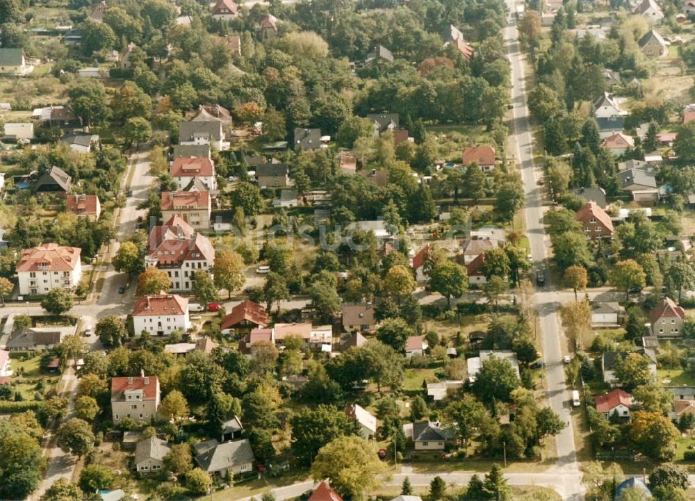 Luftbild Berlin-Mahlsdorf - Wohngebiet Berlin - Mahlsdorf