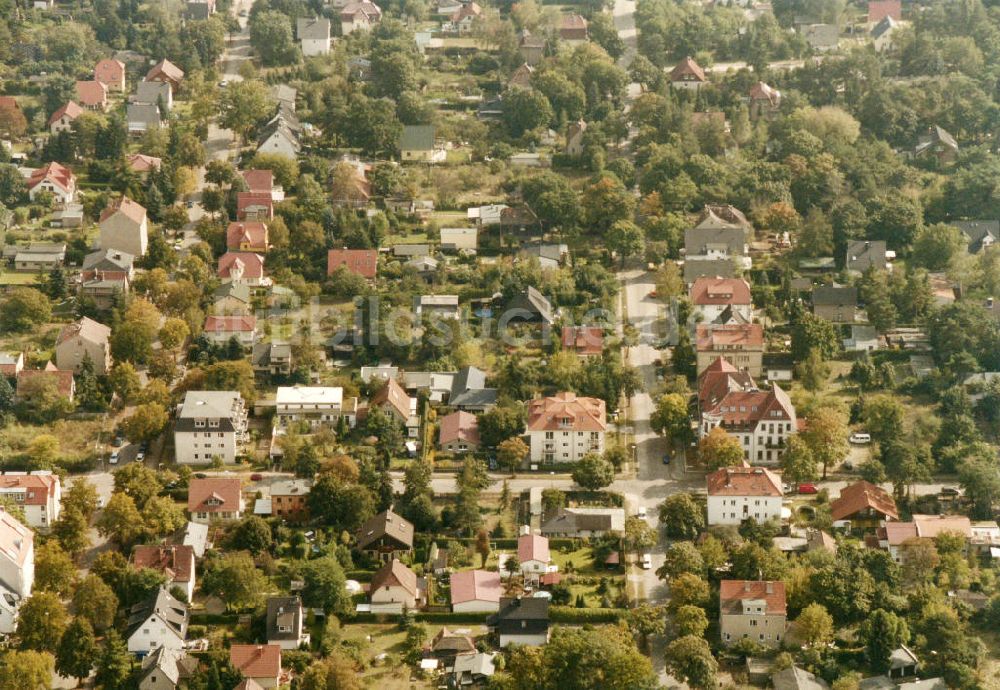 Luftaufnahme Berlin-Mahlsdorf - Wohngebiet Berlin - Mahlsdorf