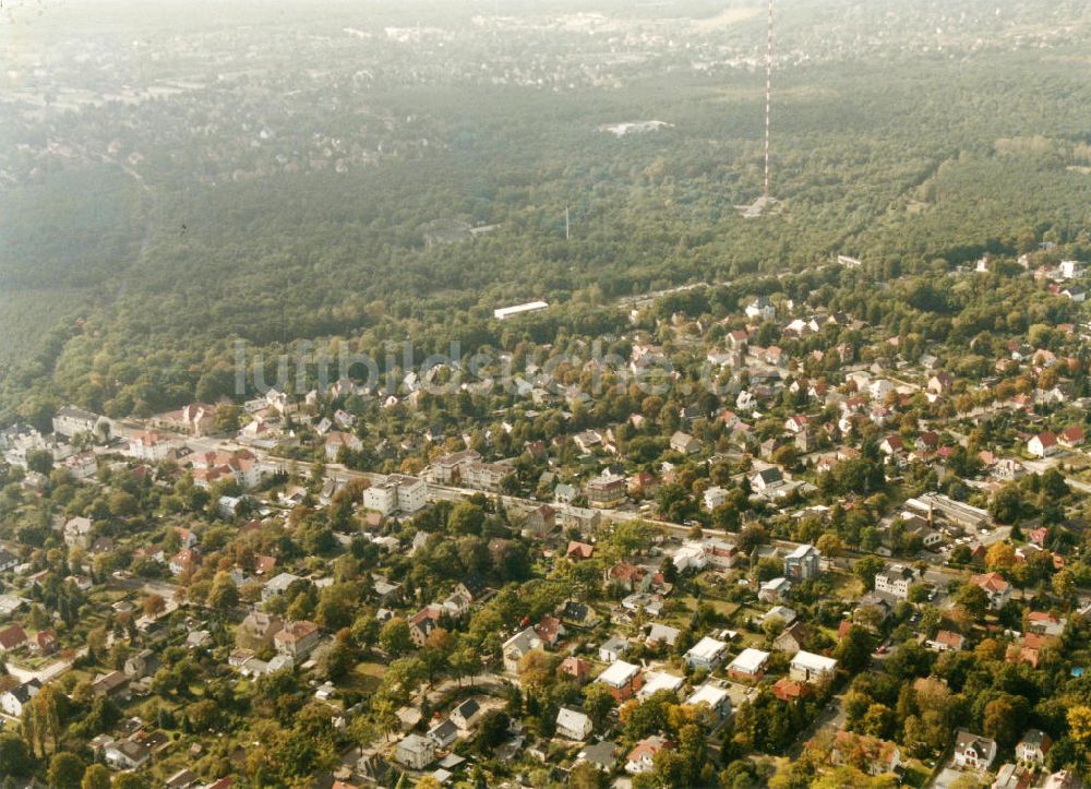 Berlin-Mahlsdorf aus der Vogelperspektive: Wohngebiet Berlin - Mahlsdorf