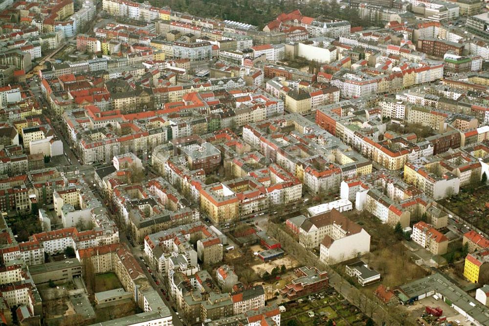 Berlin/ Neukölln von oben - Wohngebiet in Berlin - Neukölln