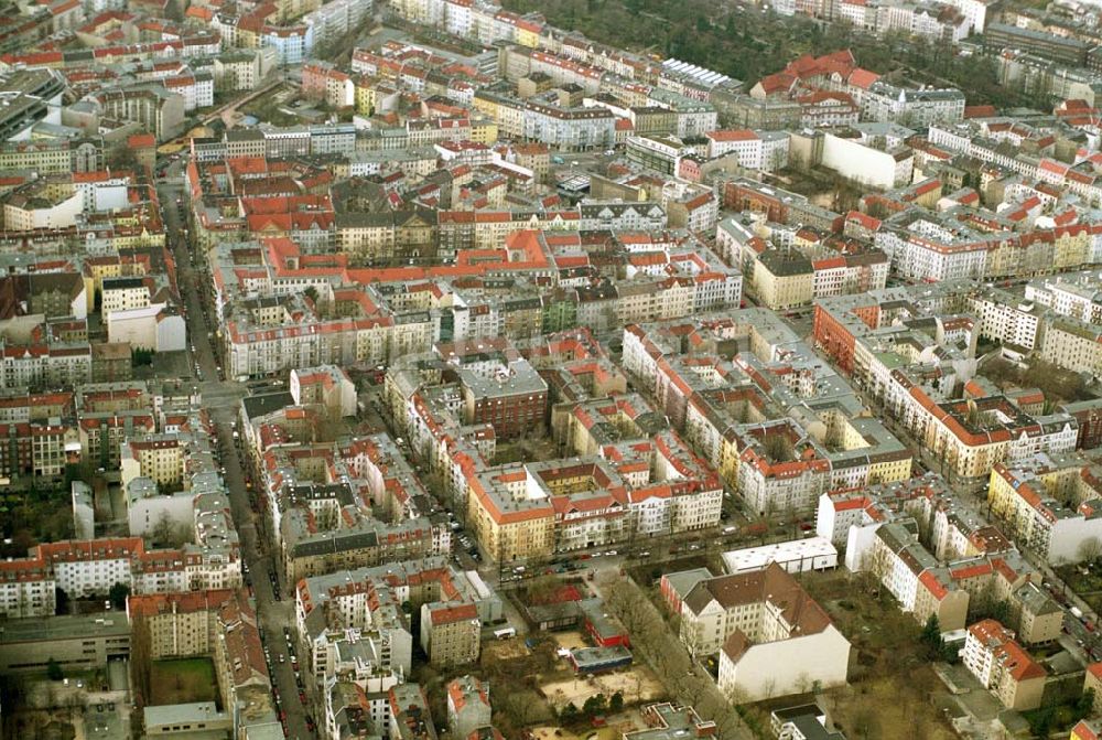 Luftbild Berlin/ Neukölln - Wohngebiet in Berlin - Neukölln