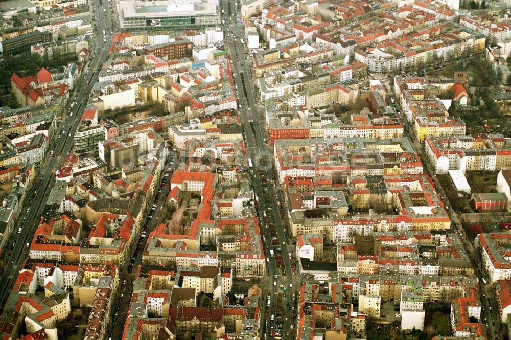 Berlin/ Neukölln von oben - Wohngebiet in Berlin - Neukölln