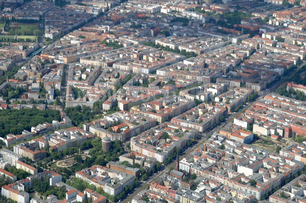 Luftaufnahme Berlin - Wohngebiet Berlin-Prenzlauer Berg