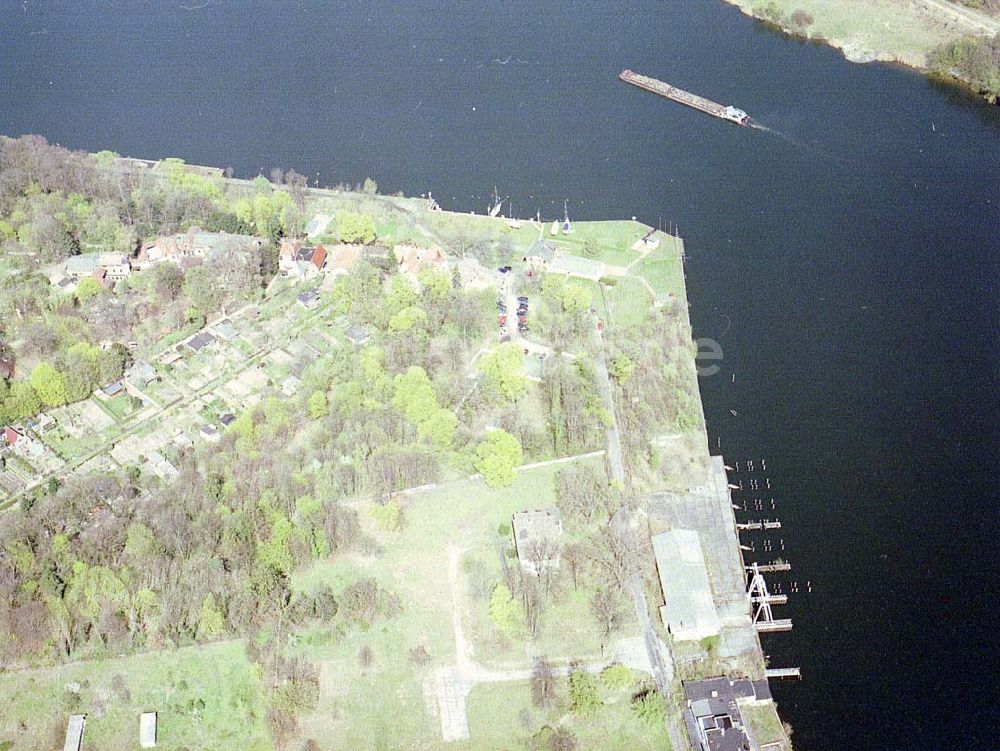 Luftbild Potsdam - Wohngebiet an der Bertinistraße in der Nauener Vorstadt am Jungfernsee in Potsdam.