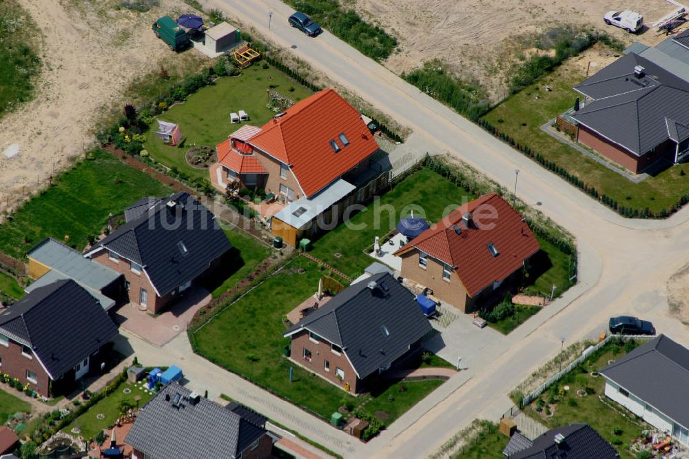 Dahlwitz-Hoppegarten OT Birkenstein aus der Vogelperspektive: Wohngebiet Birkenstein bei Dahlwitz-Hoppegarten