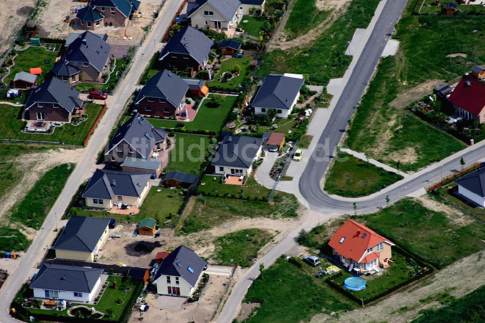 Birkenstein von oben - Wohngebiet Birkenstein bei Dahlwitz-Hoppegarten