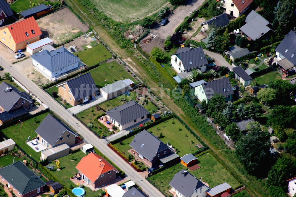 Birkenstein von oben - Wohngebiet Birkenstein bei Dahlwitz-Hoppegarten