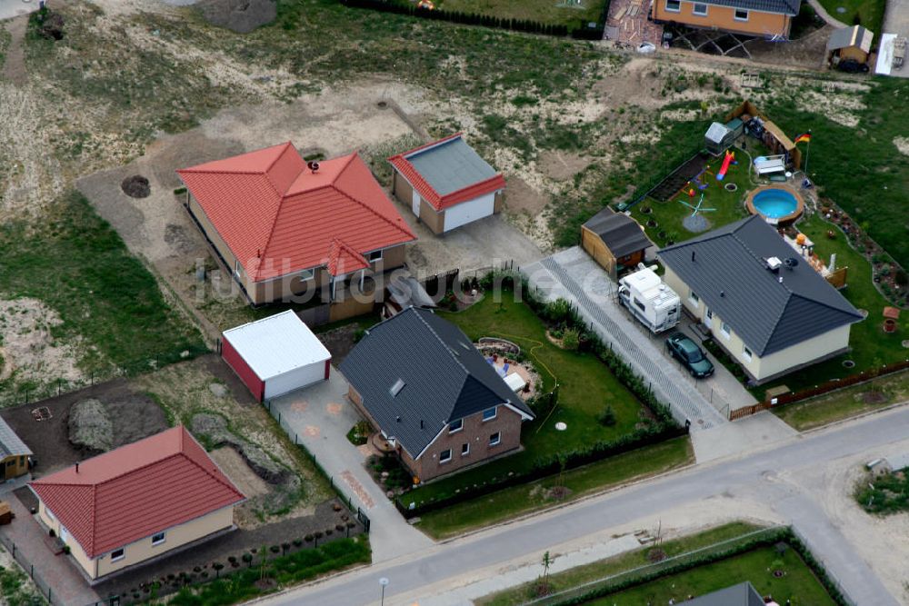 Birkenstrein aus der Vogelperspektive: Wohngebiet Birkenstein bei Dahlwitz-Hoppegarten