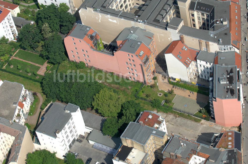 Luftbild Berlin - Wohngebiet an der Brunnenstrasse 194 in 10119 Berlin