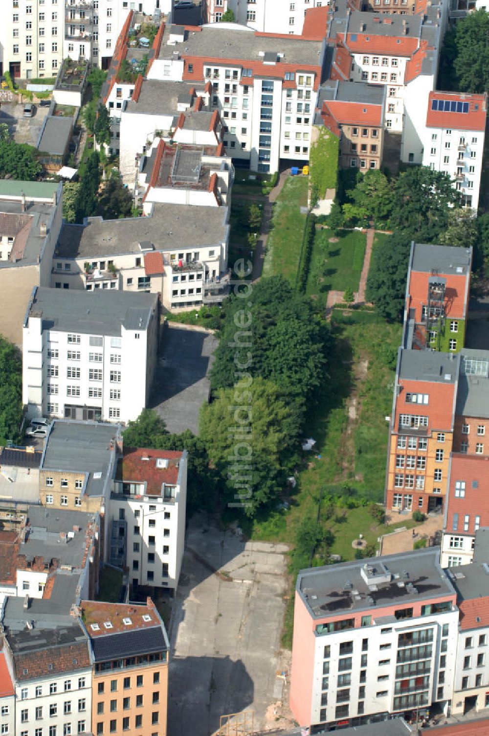 Berlin aus der Vogelperspektive: Wohngebiet an der Brunnenstrasse 194 in 10119 Berlin