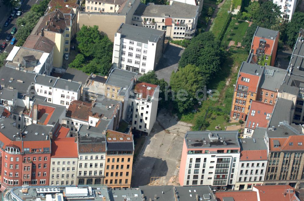 Luftbild Berlin - Wohngebiet an der Brunnenstrasse 194 in 10119 Berlin