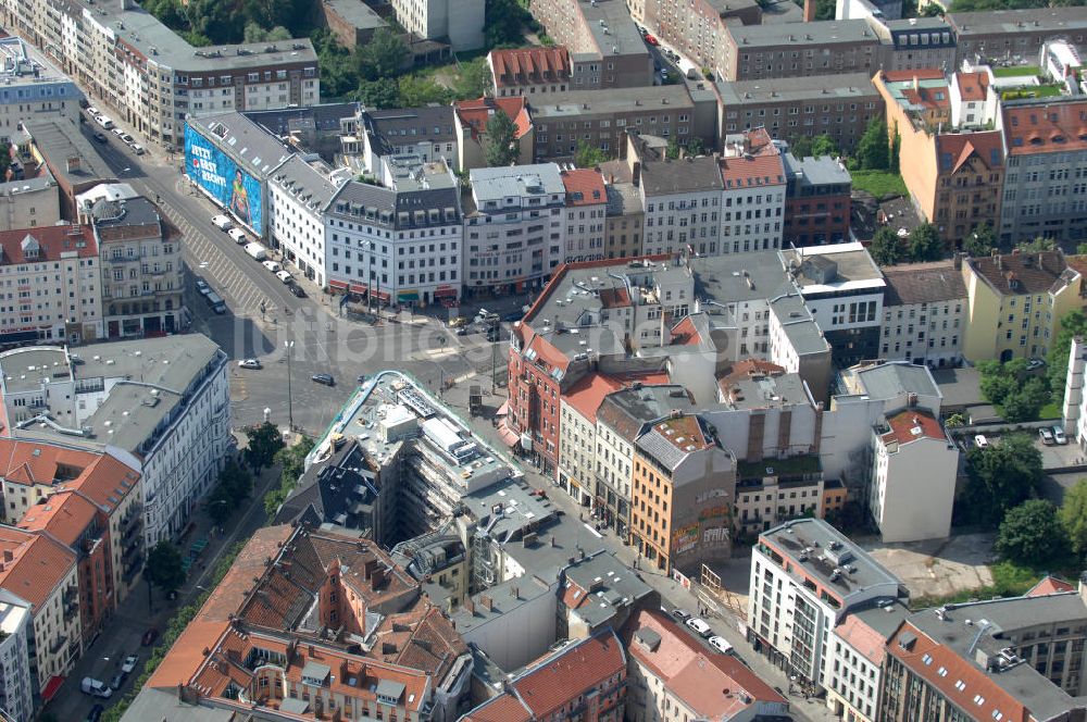 Berlin von oben - Wohngebiet an der Brunnenstrasse 194 in 10119 Berlin