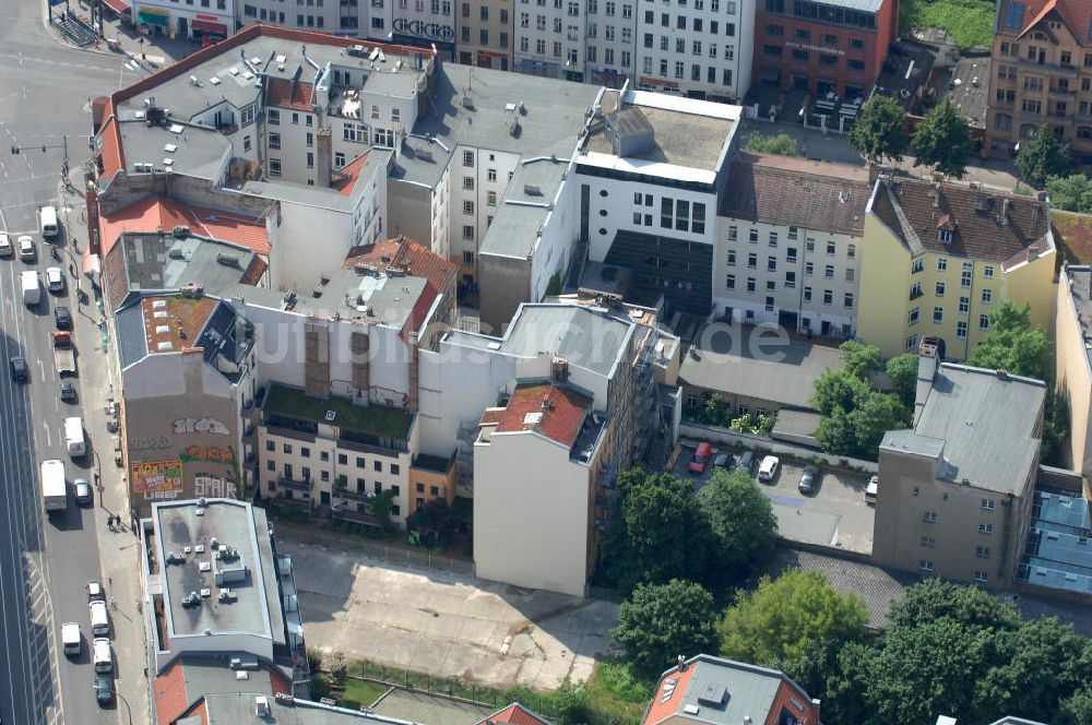 Luftaufnahme Berlin - Wohngebiet an der Brunnenstrasse 194 in 10119 Berlin