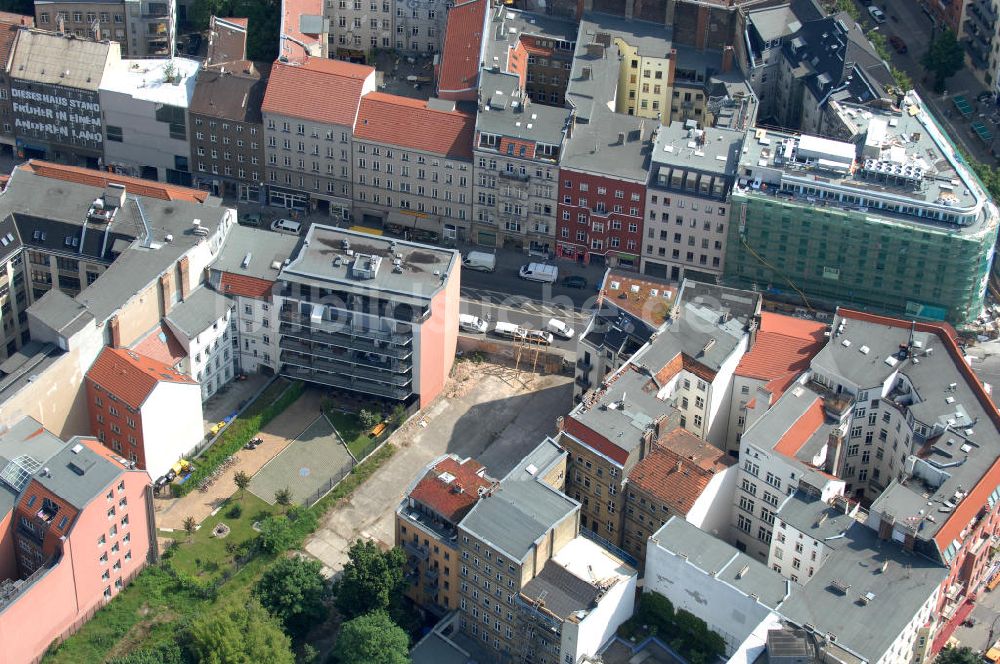 Luftbild Berlin - Wohngebiet an der Brunnenstrasse 194 in 10119 Berlin