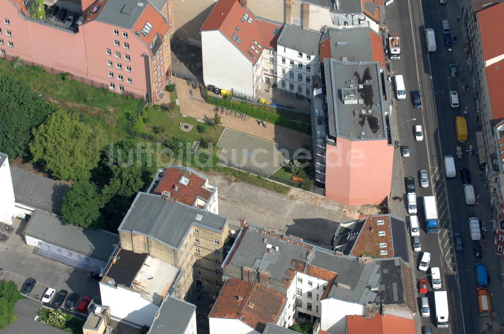 Luftbild Berlin - Wohngebiet an der Brunnenstrasse 194 in 10119 Berlin